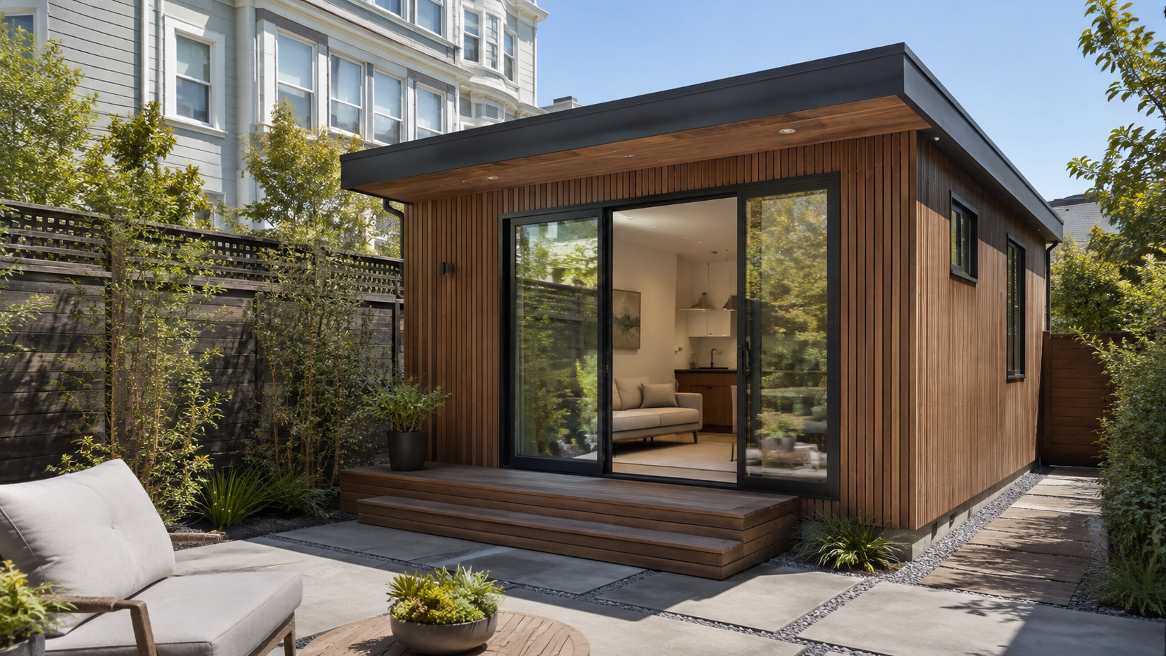 San Francisco ADU construction project with architectural plans and modern residential design